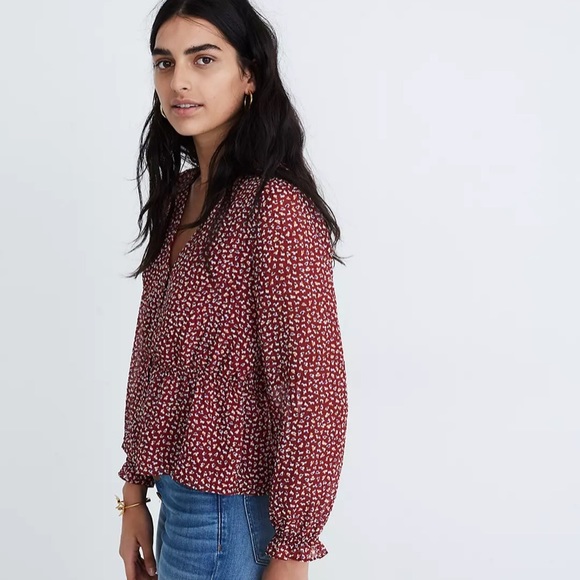 NWT Madewell Overture Top in Ditzy Flowers Small - Picture 3 of 5